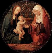 Willem Cornelisz. Duyster Virgin and Child with St Anne USA oil painting artist